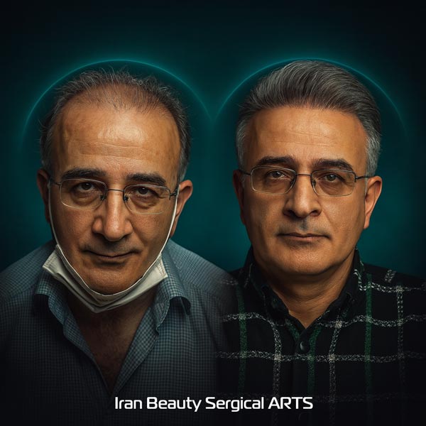 قبل و بعد از کاشت موی طبیعی