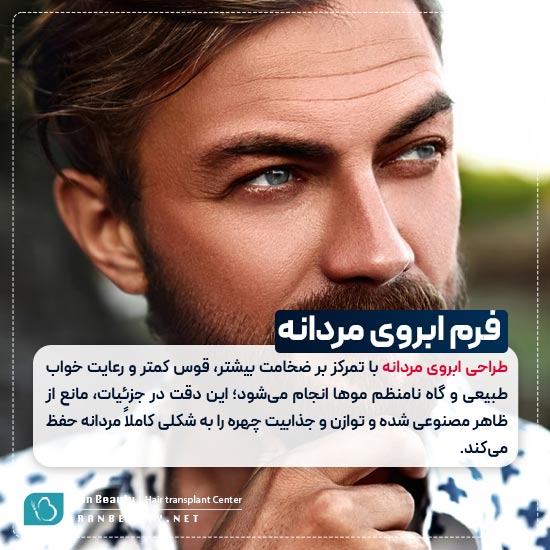 فرم ابروی مردانه